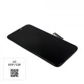 Display Assembly (LG: DTP/C3F) (incl. Backplate) Compatible for iPhone 11 Black Refurbished