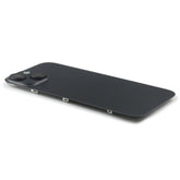 Back Cover incl. Camera lens, Flash Light and Wireless Charging Compatible for iPhone 15 (EU Version) Black Titanium Pulled