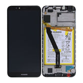 Huawei Y6 2018 Skärm med LCD Display med Battery Original - Svart