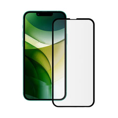 Skärmskydd iPhone 13/13 Pro/14/16e - 3D Härdat Glas Svart (miljö)