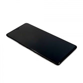 Display Assembly Complete with Housing Compatible for Samsung Galaxy A41 Black Service Pack