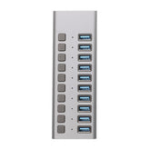USB Multiadapter med 10st USB-A 3.0 uttag (48W)