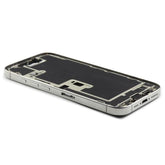 Middle Frame Assembly With Power And Volume Button (US Version) Compatible for iPhone 16 Pro White Titanium Pulled