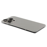 Back Cover incl. Camera lens, Flash Light and Wireless Charging Compatible for iPhone 15 Pro (EU Version) Natural Titanium Pulled