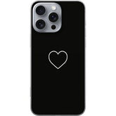 Apple iPhone 16 Pro Max Transparent Mobilskal Hjärta