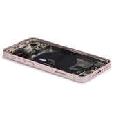 Rear Housing with small parts (EU Version) Compatible for iPhone 13 Mini Pink Pulled