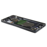 Display Assembly Complete with Housing Compatible for Samsung Galaxy S25 Edge (SM-S937B) Titanium Black Service Pack
