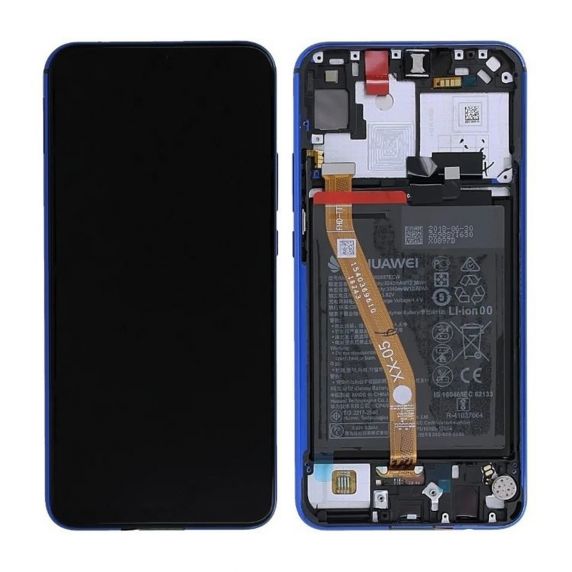 Huawei P Smart Z Display LCD Display Original + Batteri - Blå