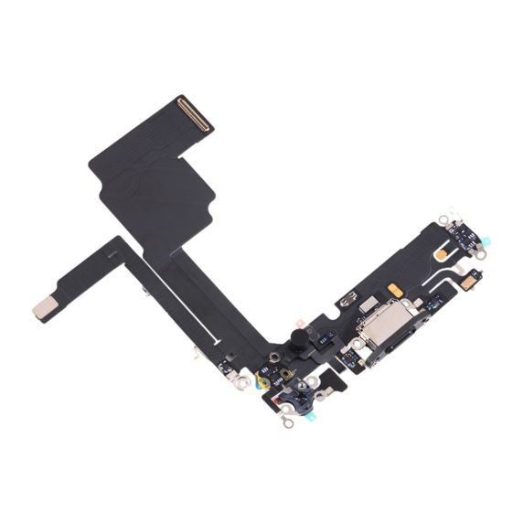 iPhone 15 Pro Max Laddkontakt med Flexkabel - Svart