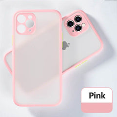 Shockproof Armor Matte Case for iPhone 14 Pro, pink