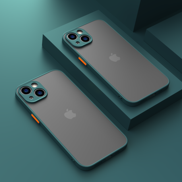 Shockproof Case for iPhone 13, Dark Green