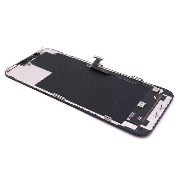 Display Assembly with Sensor Flex Compatible for iPhone 12 Pro Max Black Pulled