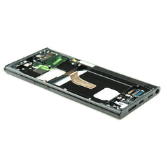 Display Assembly Complete with Housing Compatible for Samsung Galaxy S22 Ultra (SM-S908B) Graphite Service Pack