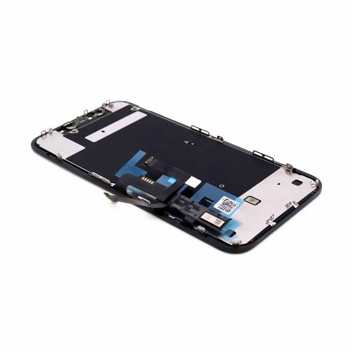 Display Assembly (Toshiba: C11/F7C) (incl. Backplate) Compatible for iPhone 11 Black Refurbished