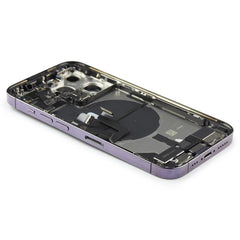 Rear Housing Assembly with small parts Compatible for iPhone 14 Pro Purple Pulled