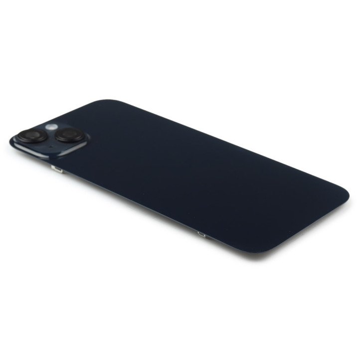 Back Cover incl. Camera lens, Flash Light and Wireless Charging Compatible for iPhone 14 Plus Black Pulled