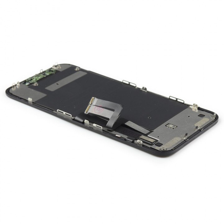 Display Assembly (Toshiba: C11/F7C) (incl. Backplate) Compatible for iPhone 11 Black Pulled