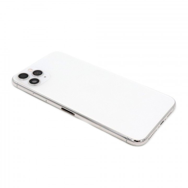 Rear Housing with small parts Compatible for iPhone 11 Pro Max White Pulled