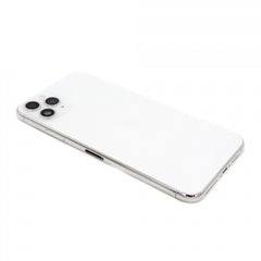 Rear Housing with small parts Compatible for iPhone 11 Pro Max White Pulled