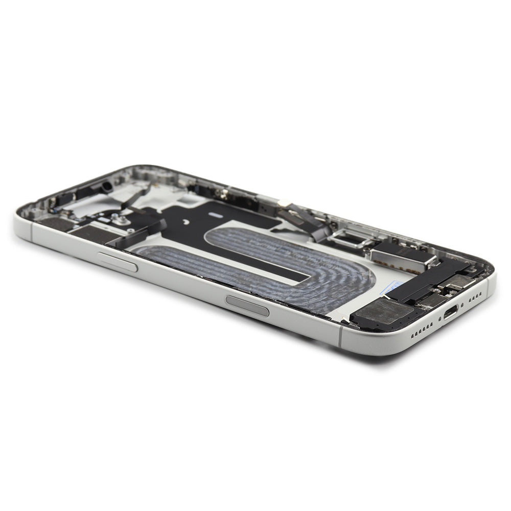 Middle Frame With Power And Volume Button For iPhone 16 Plus (EU Version) White Pulled