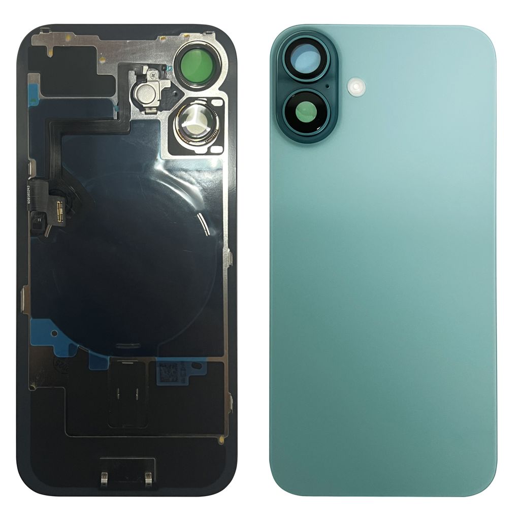 iPhone 16 Plus Baksida med smådelar - Teal