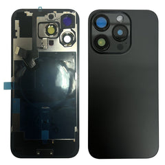 iPhone 16 Pro Max Baksida med smådelar - Svart Titan