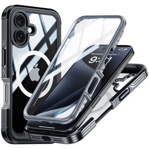 iPhone 16 Skal med Skärmskydd - Svart