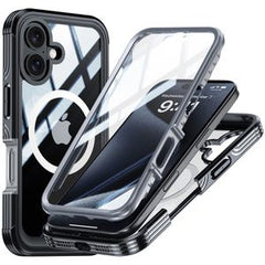 iPhone 16 Skal med Skärmskydd - Svart