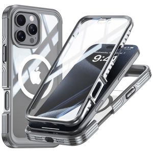 iPhone 16 Pro skal med skärmskydd - Grå