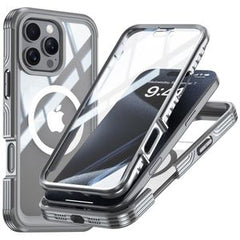 iPhone 16 Pro skal med skärmskydd - Grå