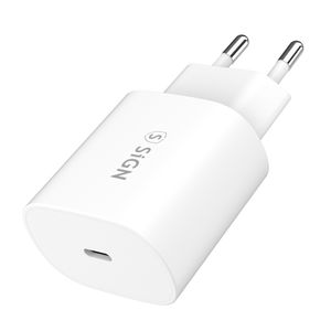 SiGN USB-C Väggladdare 25W 3A - Vit