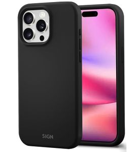 SiGN Liquid Silicone skal till iPhone 16 Pro - Svart