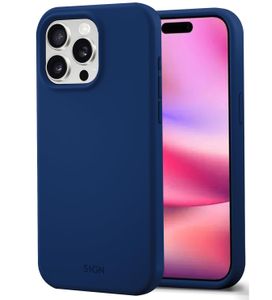SiGN Liquid Silicone skal till iPhone 16 Pro - Blå