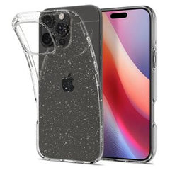 Spigen iPhone 16 Pro Liquid Crystal Skal - Transparent / Glitter
