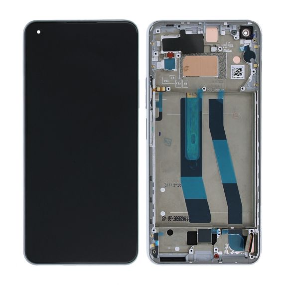 Xiaomi 11 Lite 5G NE / Mi 11 Lite 4G/5G (2021) Skärm med LCD Display Original - Vit