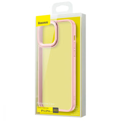 Baseus Crystal skal för iPhone 13 Pro (6.1 tum), rosa