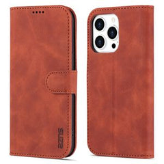 AZNS iPhone 16 Pro Max Plånboksfodral - Brun