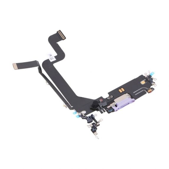 iPhone 14 Pro Laddkontakt med Flexkabel Original - Lila
