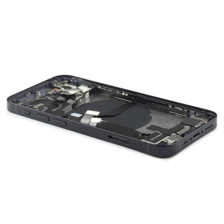 Rear Housing With Parts Assembly (EU Version) Compatible for iPhone 12 Mini Black Refurbished