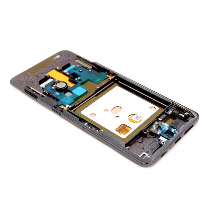 Display Assembly Complete with Housing Compatible for Samsung Galaxy A80 2019 (A805F) Black Service Pack