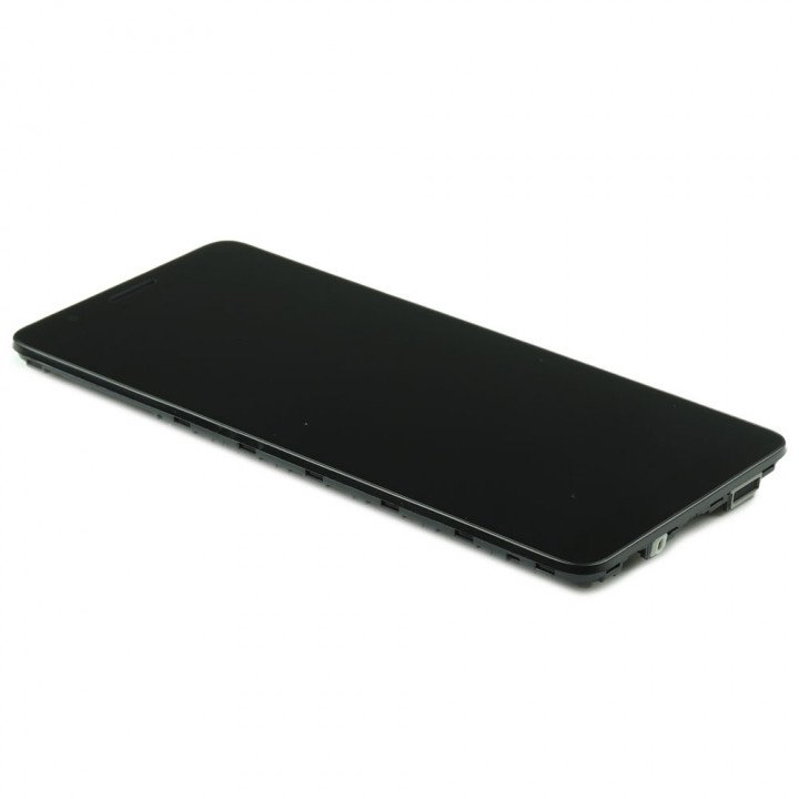 Display Assembly Complete with Housing Compatible for Samsung Galaxy A01 Core Black Service Pack
