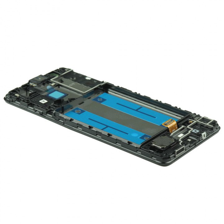 Display Assembly Complete with Housing Compatible for Samsung Galaxy A01 Core Black Service Pack