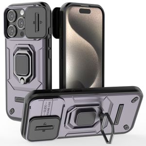 iPhone 16 Pro Skal med ring - Lila