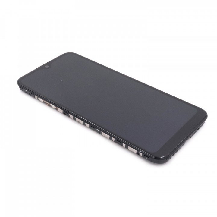 Display Assembly Complete with Housing Compatible for Samsung Galaxy A01 Black Service Pack