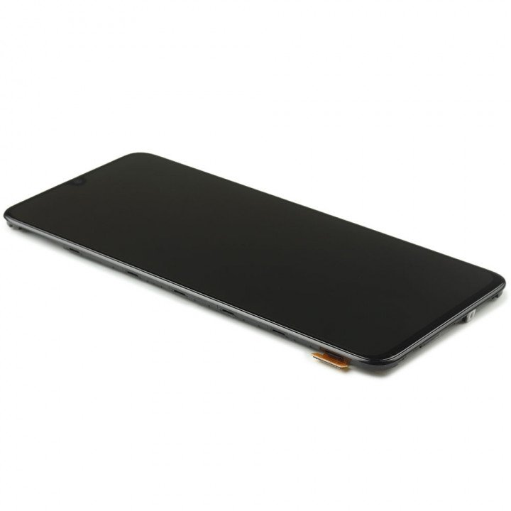 Display Assembly Complete with Housing Compatible for Samsung Galaxy A70 (A705F) Black Service Pack