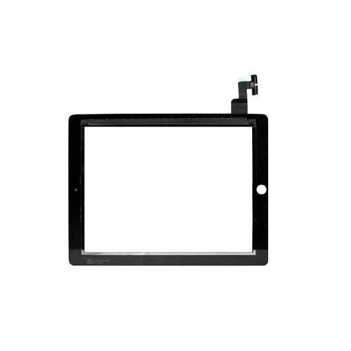 Skärmglas med pekskärm för iPad 2, svart, AAA-kvalitet