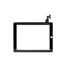 Skärmglas med pekskärm för iPad 2, svart, AAA-kvalitet
