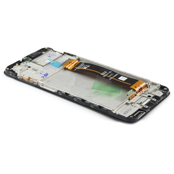 Display complete with housing Black Compatible for Samsung Galaxy A23 4G Service Pack