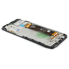Display complete with housing Black Compatible for Samsung Galaxy A23 4G Service Pack