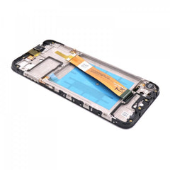 Display Assembly Complete with Housing Compatible for Samsung Galaxy A01 Black Service Pack